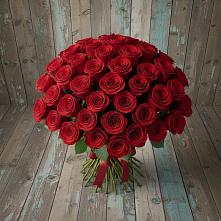 Букет 55 Красных роз Фридом #REPLACE_PRED# Березниках