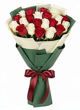 Микс из красных и белых роз #REPLACE_PRED# Березниках Букет Микс из красных и белых роз #REPLACE_PRED# Березниках