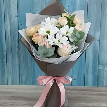 Букет цветов из:  Хризантемы и Розы в Березниках