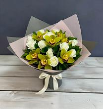 Букет цветов из:  Орхидеи и Розы в Березниках