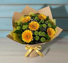 Букет цветов из:  Герберы и Хризантемы #REPLACE_PRED# Березниках