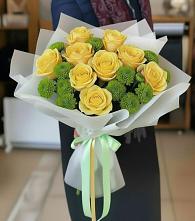 Букет цветов из:  Хризантемы и Розы в Березниках