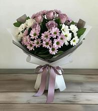 Букет цветов из:  Хризантемы и Розы в Березниках
