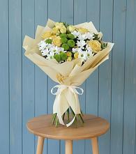 Букет Луч солнца #REPLACE_PRED# Березниках Букет цветов из:  Хризантемы и Розы #REPLACE_PRED# Березниках