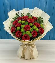 Букет цветов из:  Розы и Хризантемы в Березниках